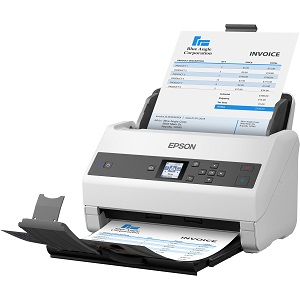 Scanner Epson DS-970, 600 x 600DPI, Escáner Color, Escaneado Dúplex, USB 3.0, Gris/Blanco
