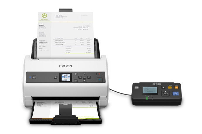 Scanner Epson WorkForce DS-870, 600 x 600DPI, Escáner Color, Escaneado Dúplex, USB 3.0, Gris/Blanco