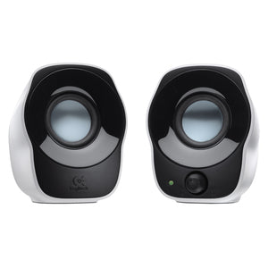 Logitech Bocinas para Computadora Stereo Z120, Alámbrico, 2.0, 1.2W RMS, Negro/Blanco
