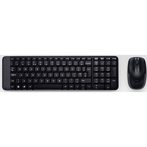 Kit de Teclado y Mouse Logitech MK220, Inalámbrico, USB, Negro (Español)