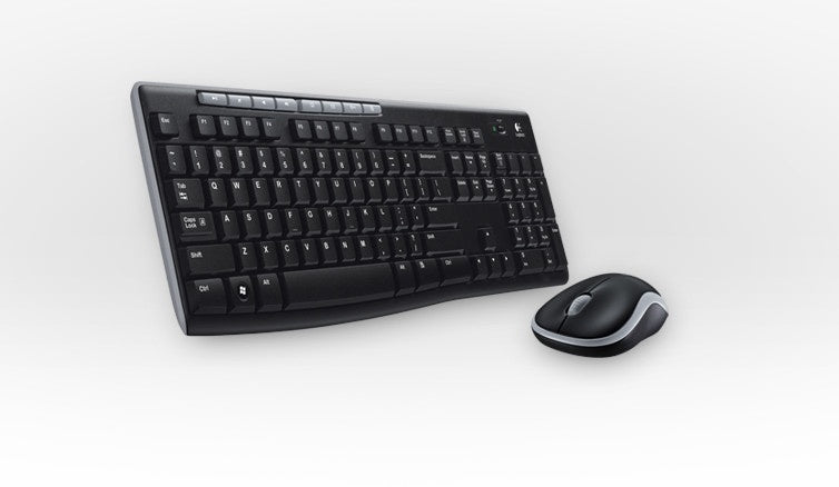 Kit de Teclado y Mouse Logitech MK270, Inalámbrico, USB, Negro (Español)