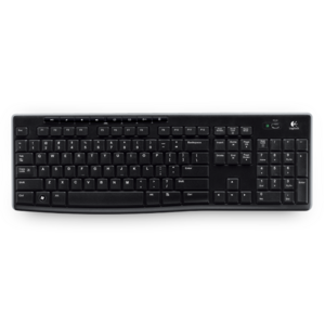 Teclado Logitech K270, Inalámbrico, USB 2.0, Negro (Español)