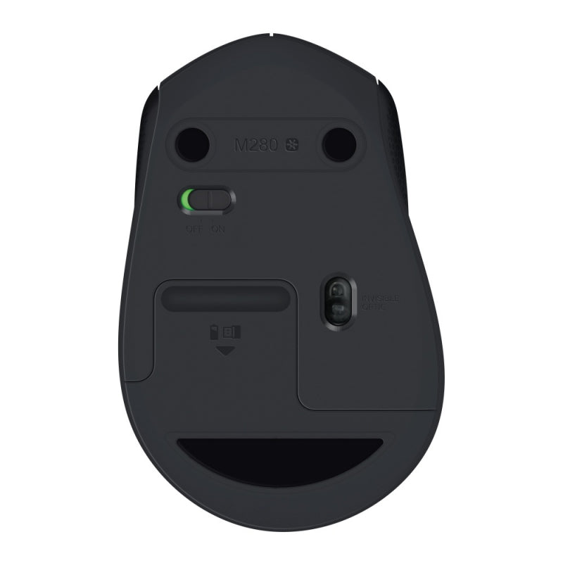 Mouse Logitech Óptico M280, Inalámbrico, 1000DPI, USB, Negro