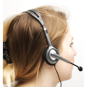 Logitech Audífonos con Micrófono H111, Alámbrico, 1.8 Metros, 3.5mm, Gris