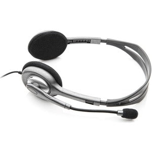 Logitech Audífonos con Micrófono H111, Alámbrico, 1.8 Metros, 3.5mm, Gris