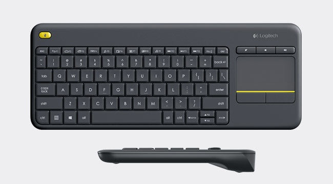 Teclado Logitech Touch K400 Plus, Inalámbrico, USB, Negro (Español)