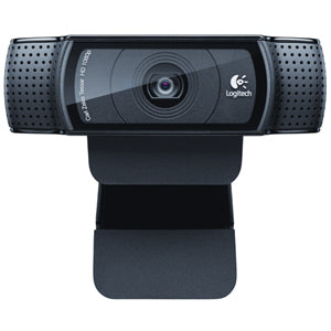 Logitech Webcam HD Pro C920 con Micrófono, Full HD, 1920 x 1080 Pixeles, USB 2.0, Negro