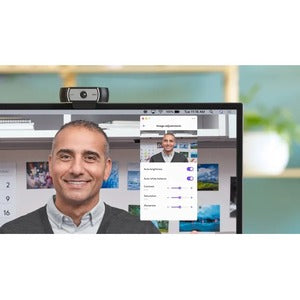 Logitech Webcam con Micrófono C930e, Full HD, 1920 x 1080 Pixeles, USB, Negro