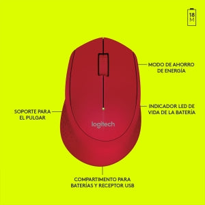 WIRELESS MOUSE M280 RED