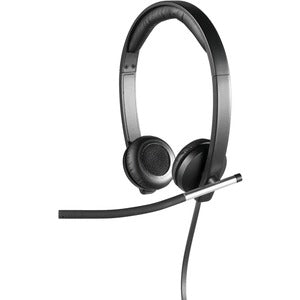 Logitech H650e Stereo Audífonos con Micrófono, Alámbrico, USB, Negro