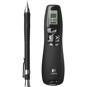 Logitech R800 PRO, USB, Inalámbrico, Negro