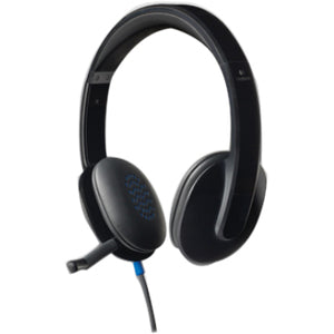 Logitech Audífonos con Micrófono H540, Alámbrico, USB, Negro