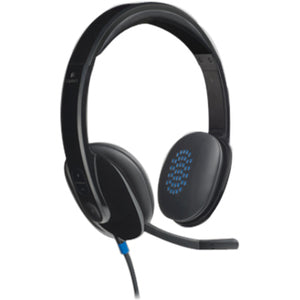 Logitech Audífonos con Micrófono H540, Alámbrico, USB, Negro