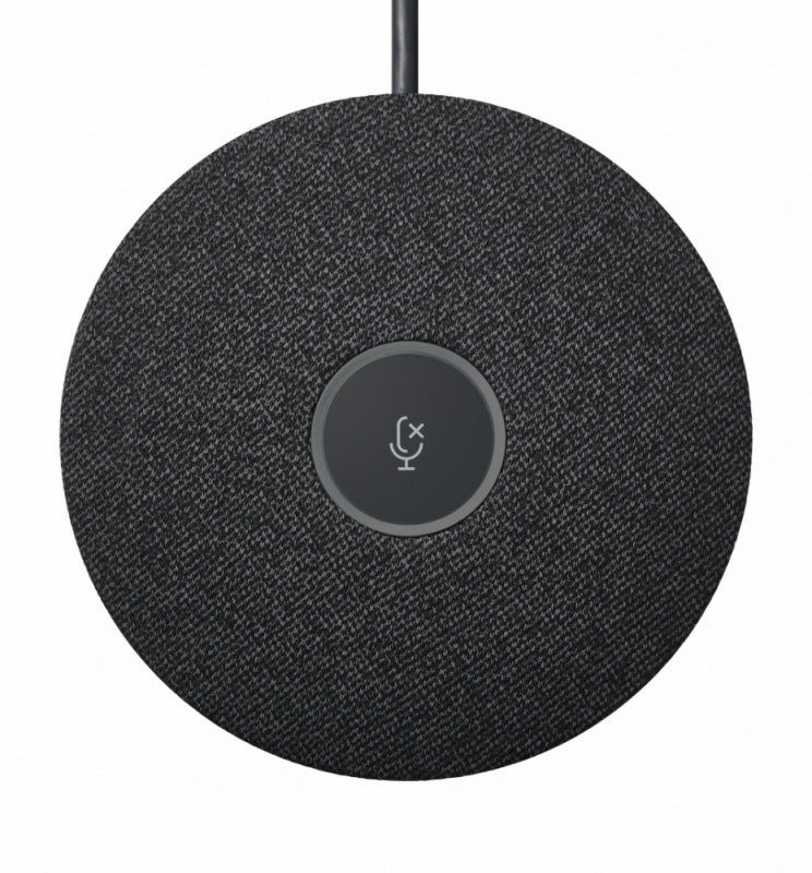 Logitech Micrófono Rally Mic Pod, Alámbrico, Negro