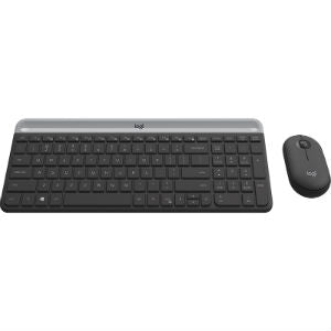 Kit de Teclado y Mouse Logitech MK470, RF Inalámbrico, USB, Negro/Grafito (Español)