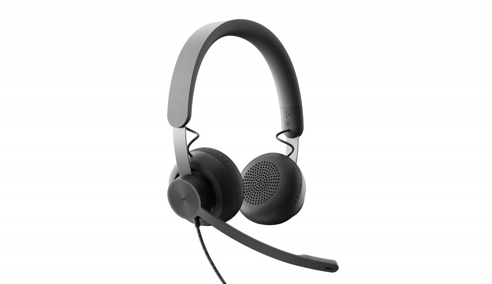 Logitech Audífonos Zone Wired con Certificación Microsoft Teams, Alámbrico, 1.9 Metros, USB, Negro