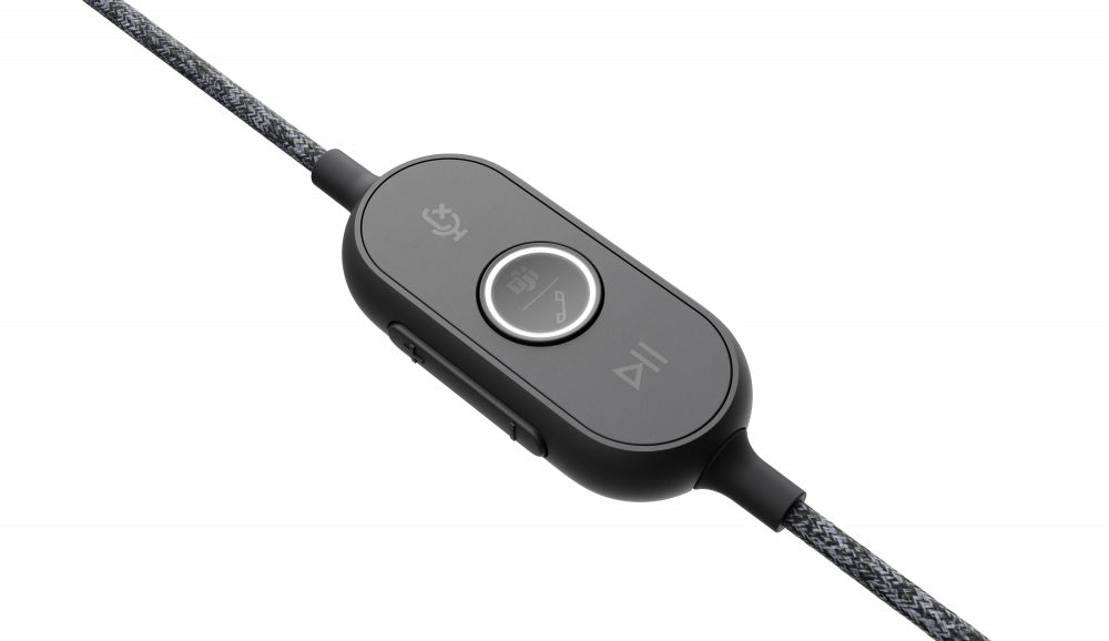 Logitech Audífonos Zone Wired con Certificación Microsoft Teams, Alámbrico, 1.9 Metros, USB, Negro