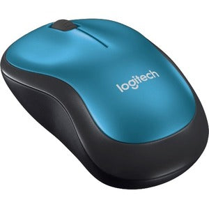 Mouse Logitech M185 - Radiofrecuencia - USB - Óptico - 3 Botón(es) - Azul, Negro - Inalámbrico -