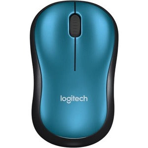Mouse Logitech M185 - Radiofrecuencia - USB - Óptico - 3 Botón(es) - Azul, Negro - Inalámbrico -