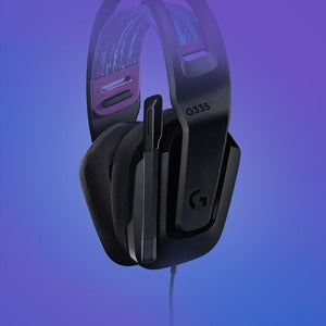 Logitech Audífonos Gamer G335 para PS4/Xbox One/Nintendo Switch/Smartphone, Alámbrico, 3.5mm, Negro