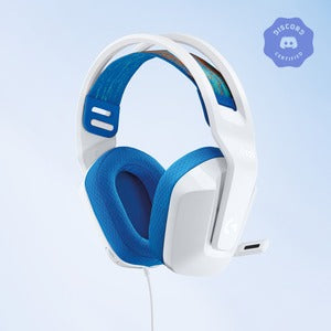 Logitech Audífonos Gamer G335 para PS4/Xbox One/Nintendo Switch/Smartphone, Alámbrico, 3.5mm, Blanco