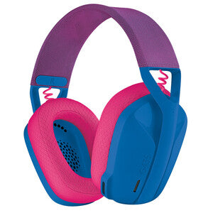 Logitech Audífonos Gamer G435 para PC/PS4/PS5, Inalámbrico, USB-A, Azul/Rosa