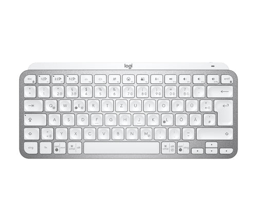 Teclado Logitech MX Keys Mini, Inalámbrico, RF Wireless/Bluetooth, Blanco (Español)