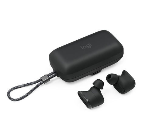 Logitech Audífonos Intrauriculares con Micrófono Zone True Wireless, Inalámbrico, Bluetooth, Grafito ? Incluye Adaptador USB-C y USB-A