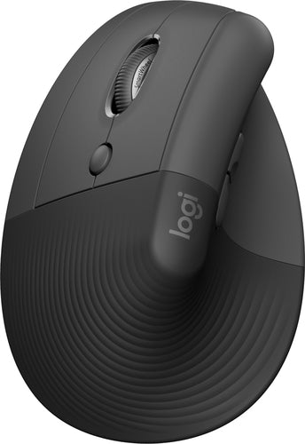 Mouse Logitech Lift - Frecuencia Bluetooth/Radio - USB - Óptico - 6 Botón(es) - Grafito -
