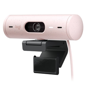 Logitech Webcam Brio 500 con Micrófono, 4MP, 1920 x 1080 Píxeles, USB-C, Rosa