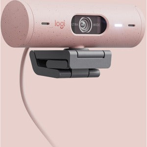 Logitech Webcam Brio 500 con Micrófono, 4MP, 1920 x 1080 Píxeles, USB-C, Rosa