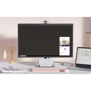 Logitech Webcam Brio 500 con Micrófono, 4MP, 1920 x 1080 Píxeles, USB-C, Rosa