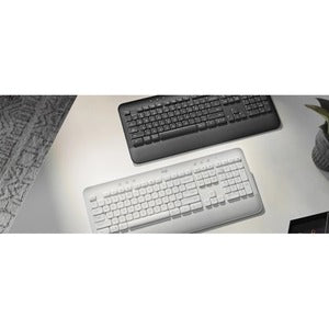 Teclado Logitech Signature K650, Inalámbrico, Bluetooth, Blanco (Español)