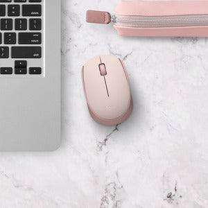 Mouse Ergonómico Logitech M170, Inalámbrico, Óptico, 1.000DPI, RF Inalámbrico, Rosa