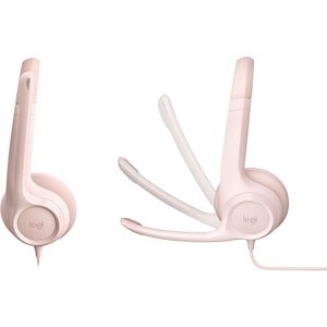 Logitech Audífonos con Micrófono H390, Alámbrico, 1.9 Metros, USB, Rosa