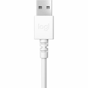 Logitech Audífonos con Micrófono H390, Alámbrico, 1.9 Metros, USB, Blanco