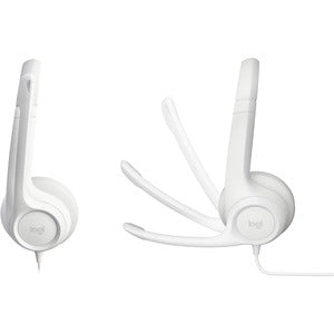 Logitech Audífonos con Micrófono H390, Alámbrico, 1.9 Metros, USB, Blanco