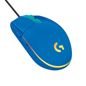 Mouse Gamer Logitech Óptico G203 LightSync, Alámbrico, USB, 8000DPI, Azul