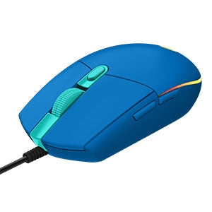 Mouse Gamer Logitech Óptico G203 LightSync, Alámbrico, USB, 8000DPI, Azul