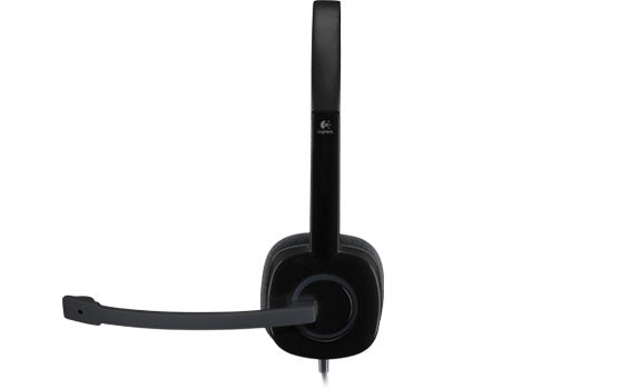 Logitech Audífonos con Micrófono H151, Alámbrico, 3.5mm, Negro