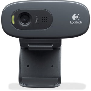 Cámara Web Logitech C270 - Negro - USB 2.0 Solamente - 3Megapíxel Interpolado - 1280 x 720 Vídeo -