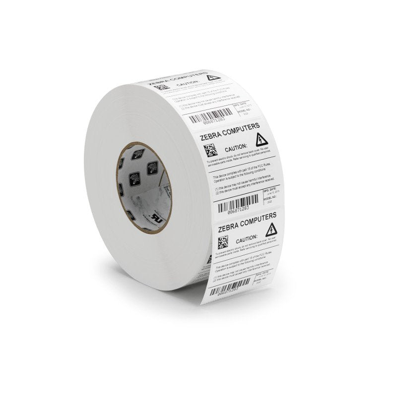 Zebra Rollo de Etiquetas Z-Select 4000T, 3' x 1', 2580 Etiquetas, Blanco