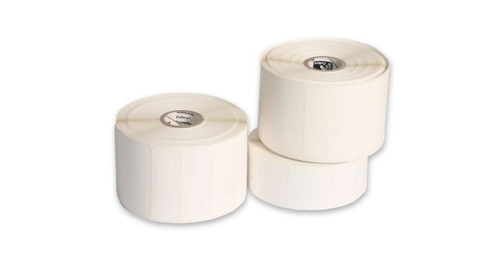 Zebra Rollo de Etiquetas Z-Select 4000T, 3' x 1', 2580 Etiquetas, Blanco