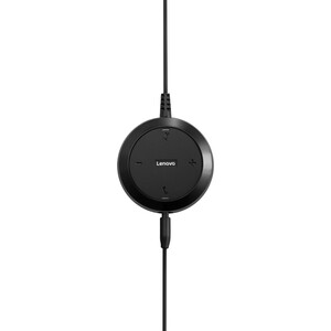 Lenovo Audífonos Pro Wired Stereo VOIP, Alámbrico, USB, Negro