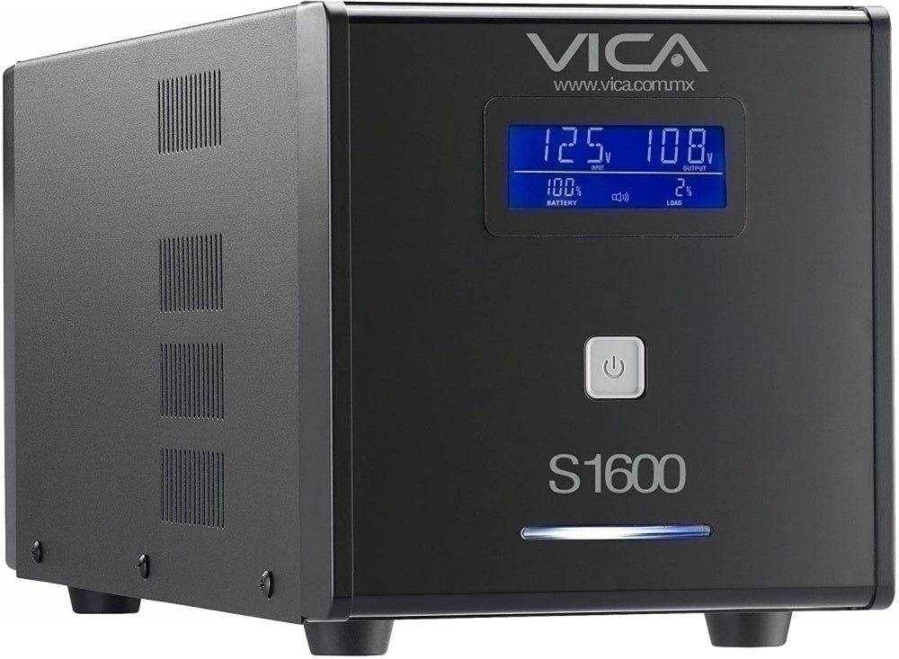 No Break Vica S1600, 900W, 1600VA, Entrada 81-148, Salida 108-132V