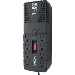 Regulador Vica T-02, 700W, 1.200VA, Entrada 127V, Salida 107 - 133V, 8 Salidas