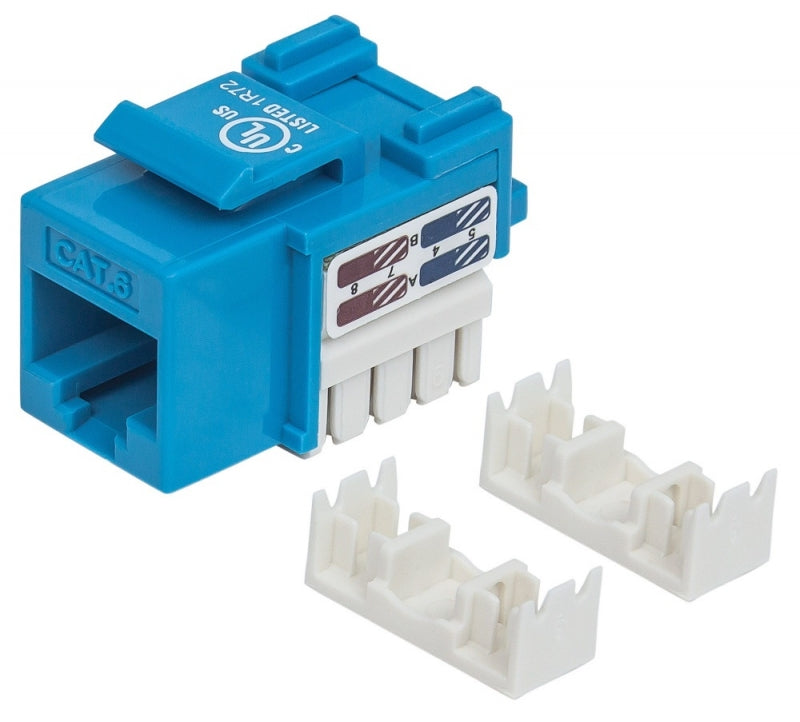 Intellinet Jack Categoría 6, RJ-45, Azul