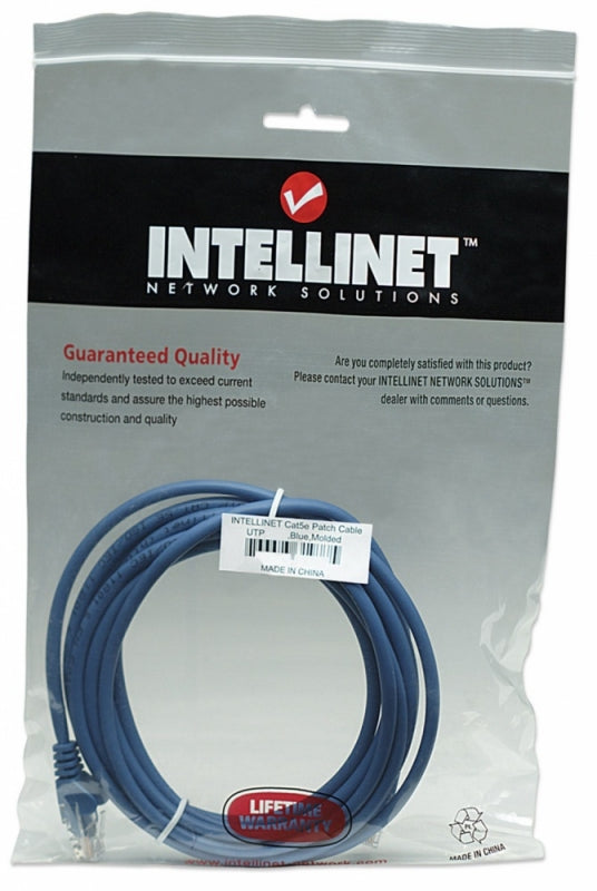 Intellinet Cable Patch Cat5e UTP RJ-45 Macho - RJ-45 Macho, 7.5 Metros, Azul