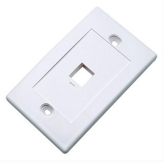 Intellinet Tapa para Caja (Faceplate) 163286, Montaje al Ras, 1 Salida, Blanco