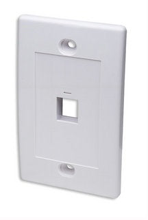 Intellinet Tapa para Caja (Faceplate) 163286, Montaje al Ras, 1 Salida, Blanco